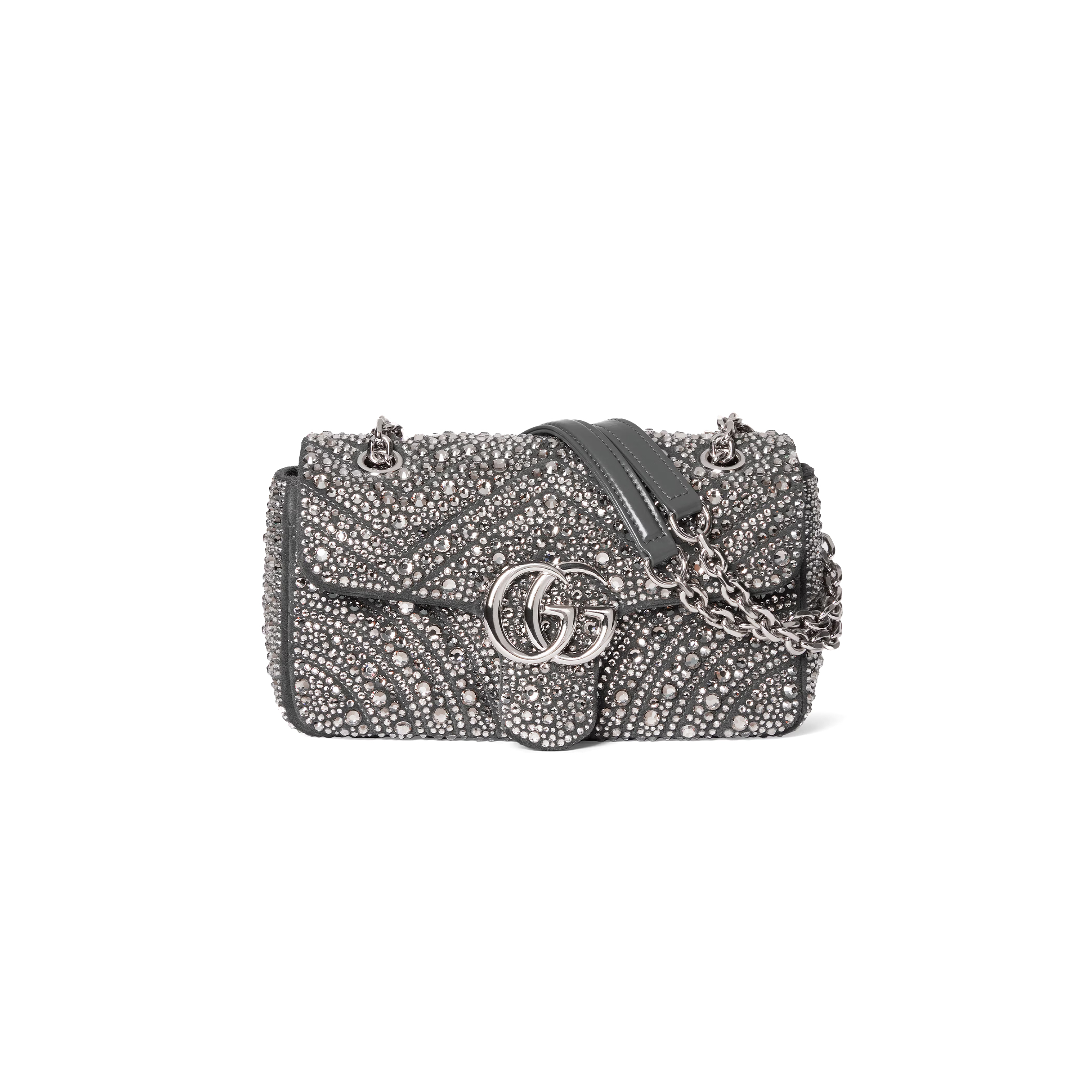 Gvc*1 gg marmont crystals small shoulder bag 837280 (22*12.5*6cm)